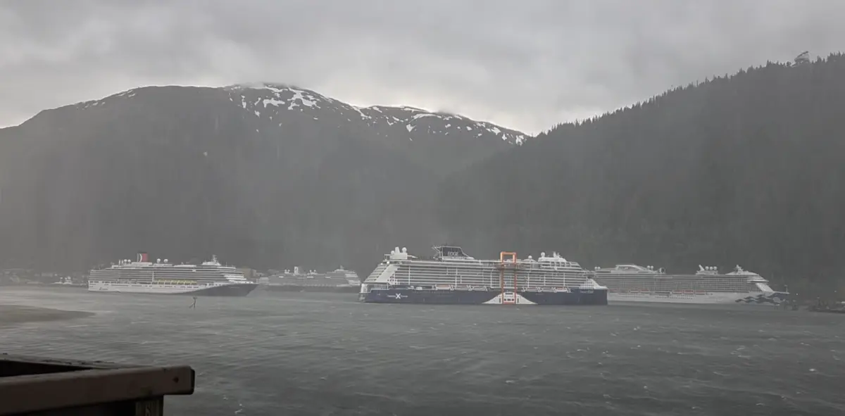 "Sudden wind squall" causes Celebrity cruise ship to drift from pier